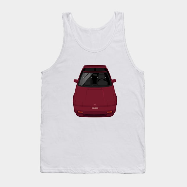 MR2 SC 1st gen W10 - Dark Red Tank Top by jdmart